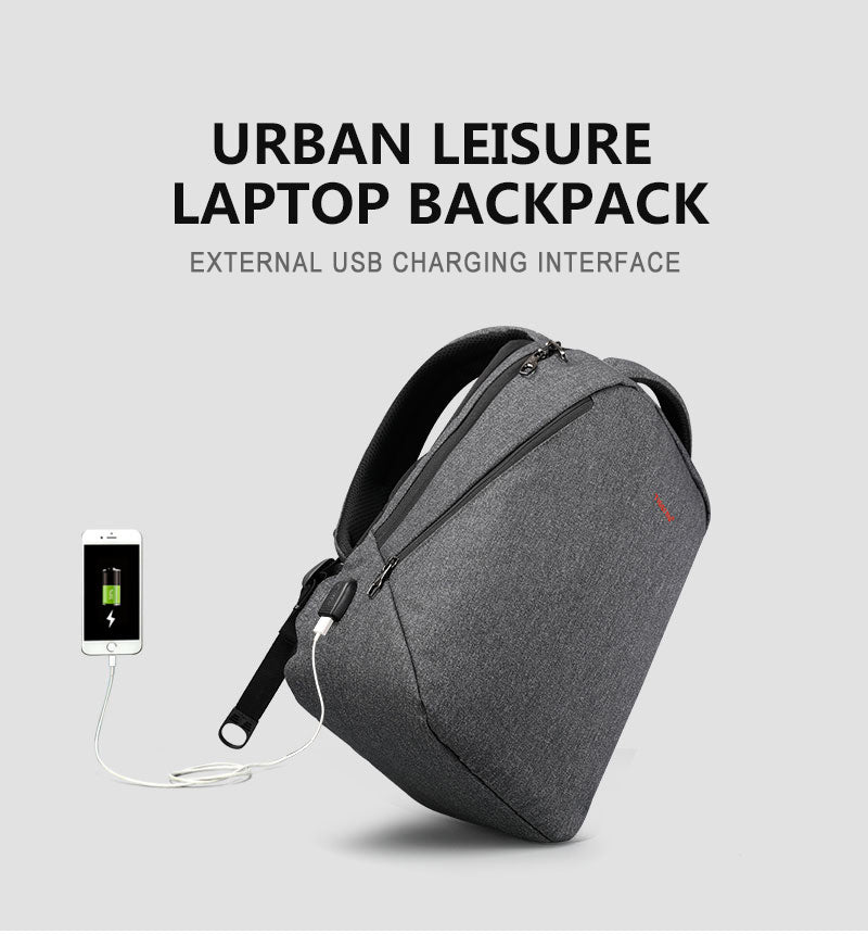Premium Oxford Waterproof Scratch Resistant Laptop Backpack with External USB Port