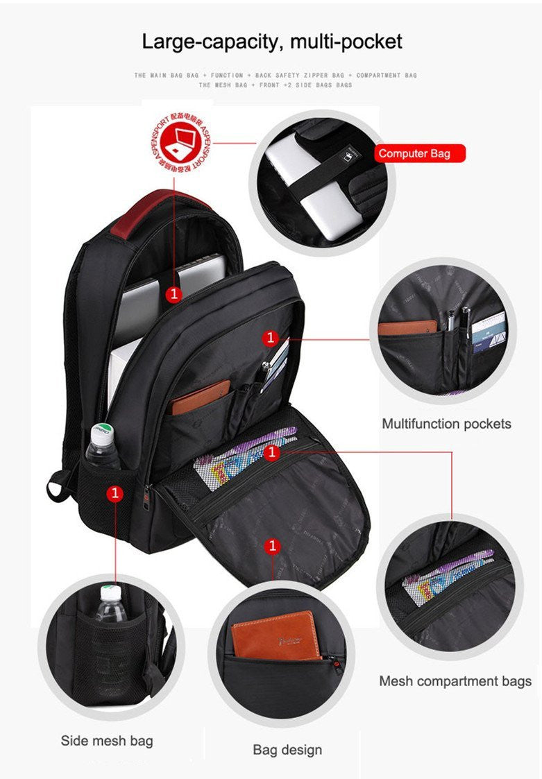 URBAN PRO PACK Laptop Backpack Anti-theft Waterproof Nylon Tigernu - itechitrek