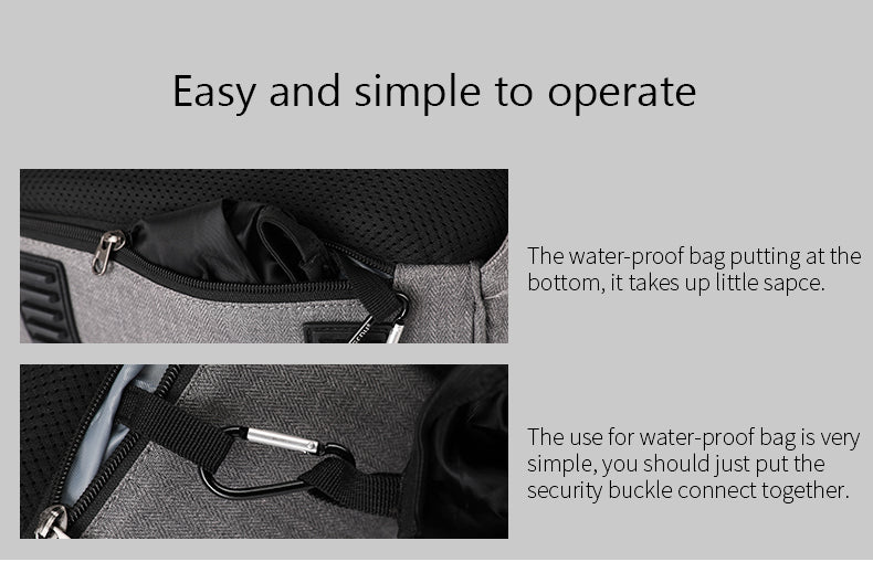 Exclusive Waterproof Solar power External USB Charging Multifunctional Backpack
