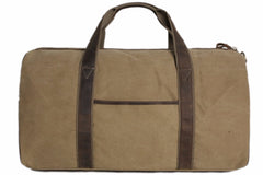 Handcrafted Waxed Canvas Duffle Bag Travel Bag Holdall Luggage Bag Overnight Bag - itechitrek