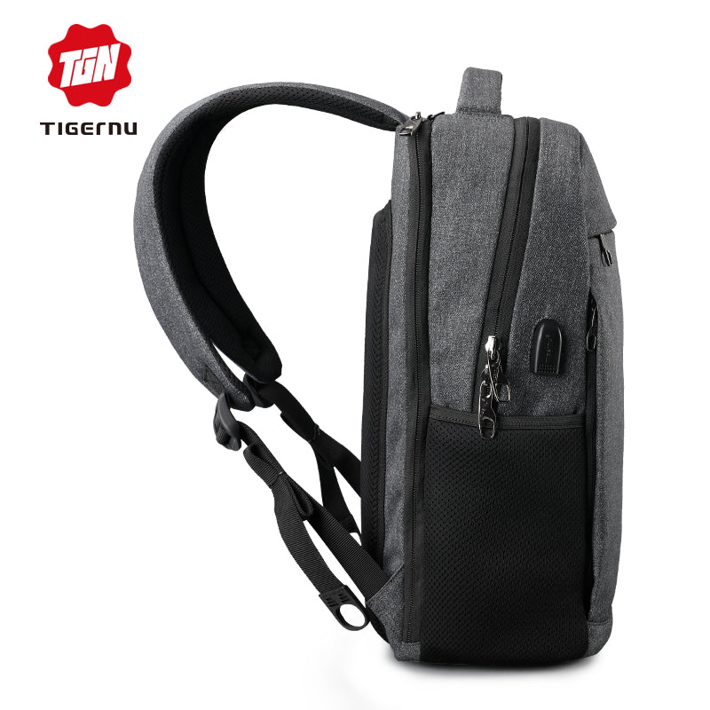 USB External Charging laptop backpack with Mesh pockets