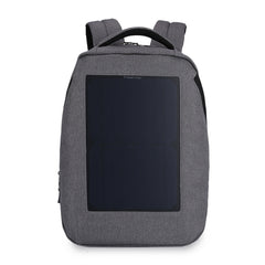 SOLAR CHARGED -  Solar Power External USB charging Laptop Backpack