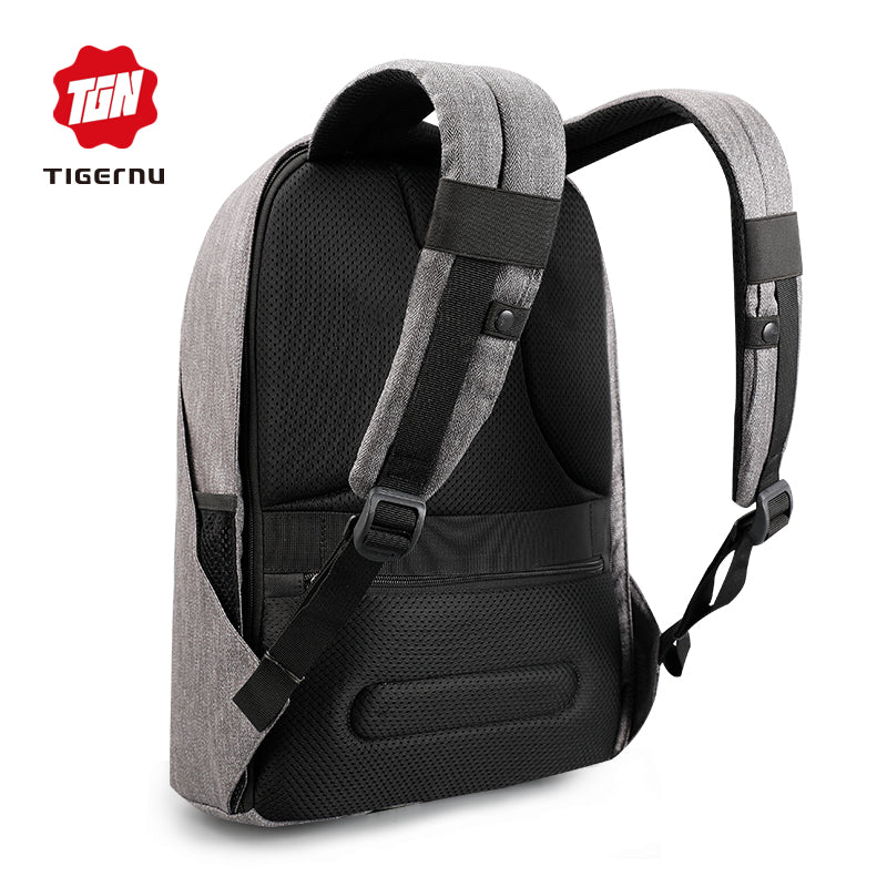 TSA friendly streamlined USB External Charging backpack water resistant