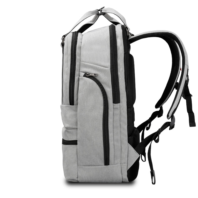 Multi pocket Laptop Backpack with External USB Charging port waterproof and scratch resistant