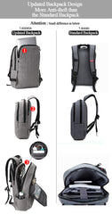 Multi pocket backpack slim business