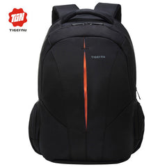 Branded anti-theft zipper laptop backpack