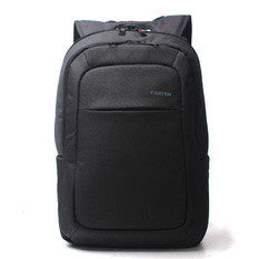 black slim laptop backpack